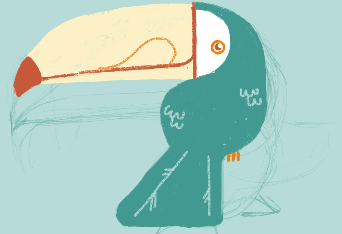 Ilustración tucán